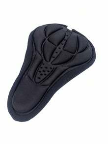 1pc Bicycle Seat Cover, Soft Foam Bike Seat Cover, Shock-Absorbing Breathable Comfortable, Suitable For Outdoor Cycling, Mountain Bike, Road Bike, Exercise Bike And Daily Commute - Black - View 7
