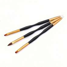 3pcs Professional Nail Art Brush Set - 3D Gel Pen, Acrylic Pen, Gel Nail Polish Nail Art Design Pen Painting Tool, Striped Nail Art Brush, Used For Drawing Long Lines, Nail Gel Brush, Nail Art Brush, Suitable For Home Nail Salon - Multicolor - View 11