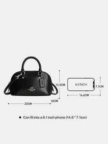 Coach Lara Mini Satchel Crossbody Bag,Leather Clutch Handbag For Women,Top Handle Wristlet Bag With Adjustable Strap - Black - View 8