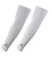 Nike Jordan 男士運動護肘套，冰感袖套，透氣、防紫外線、吸濕排汗、防曬手臂袖套 - 白色 - 查看 5