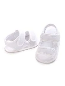 Classic Infant Mesh Breathable Walking Sandals, Non-Slip Lightweight Summer Infant Walking Shoes - White - View 6