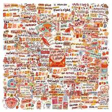 50Pcs Bible Quote Stickers Waterproof Religious Scripture Decals For Journal Guitar Luggage Tablet DIY Decor - 50 PCS - View 1