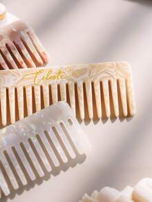 Bridesmaid Hair Comb Personalized, Engraved Acetate Hair Comb, Wedding Gift For Her - Multicolor - View 6