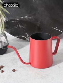 choxila 1pc Stainless Steel Pour Over Coffee Pot, 350ml, Red, Can Brew 1-2 Cups Of Coffee, Coffee Tool, Coffee Accessory, Pour Over Coffee Pot, Suitable For Home And Coffee Shop Use - Burgundy - View 4
