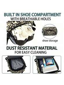 Large Capacity Casual Backpack With Multiple Pockets, Laptop Compartment, Shoe Compartment, Breathable And Easy To Clean, Travel Bag - Multicolor - View 3