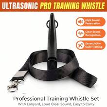 Dog Training Whistle, Dog Recall Whistle, Long Distance Loud Sound, Outdoor Dog Training Whistle With Lanyard, Black, Suitable For Most Dog Breeds - Multicolor - View 4