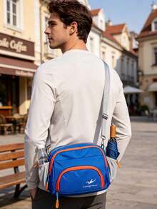 2026 New Fashion Sports Waist Bag, Crossbody, One Shoulder, Waist Bag, Large Capacity Travel Outdoor Hiking Storage Bag, Cycling DSLR Crossbody Bag, Hiking Leisure Travel Document Phone Bag, Color Block Patchwork, Outdoor Leisure Unisex Crossbody Bag, Waterproof Storage Bag, Perfect Gift For Travel And Hiking Enthusiasts,Back To School - Multicolor - View 6