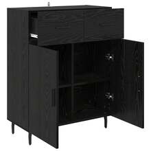 Villeneuve Buffet, Black Oak, 69.5 X 34 X 90 Cm, Engineered Wood - Black - View 5