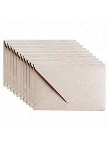 Juego de sobres de papel con textura de lino, sobres de invitación de boda de varios colores y gruesos, sobres de embalaje de regalo para tarjetas postales y invitaciones de boda de estilo vintage y elegante - A - Ver 10