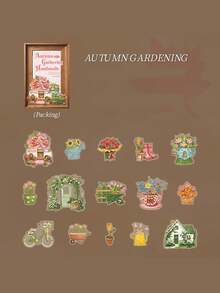 1 Pack 30pcs Vintage Autumn Farm Stickers For Planner DIY Collage Decoration Scrapbook Journal - Picking Autumn Handmade - View 12