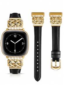 Black With Gold Buckle