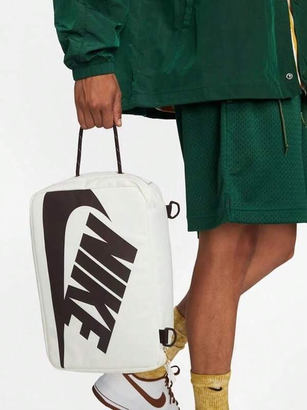 Nike 耐吉 訓練健身繩提把設計拉鍊開合 織品 鞋盒包手提單肩斜背包 常規 男女同款情侶款