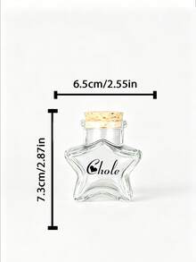 1pc Customized Heart-Shaped Sand Bottle, Customized Mini Jar With Text, Customized Sand Jar Souvenir, Customizable Name And Text, Customizable Small Decorative Jar, Personalized Mini Jar With Cork Stopper Lid, Wedding Gift/Honeymoon Souvenir - Multicolor - View 14