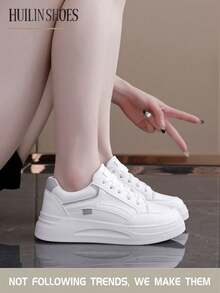 New Arrival Ladies' Casual Sports Shoes, Fashionable & Versatile White Sneakers For Women Labor, Local Shipping In The United States - 灰色 - 查看 3