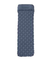 1pc Outdoor 1-Person Inflatable Camping Mattress, TPU Material, Ultralight Portable Anti-Moisture Sleeping Pad, Foot Press To Inflate - Navy Blue - View 2