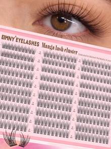 Eimny 300片 30排 10-16mm長度 睫毛書 自然柔軟 動漫漫畫風 睫毛接種 漫畫睫毛 睫毛簇 纖細睫毛接種 旅行必備 - C - 查看 11