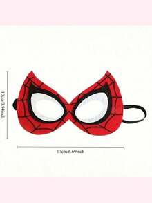 5pcs, Marvel Spider-Man Felt Mask, Elastic Band Eye Mask, Halloween Costume Accessory, Birthday Party Small Gift, Carnival Outfit Photo Prop, Marvel Role Play Gift - Multicolor - View 4