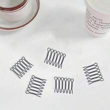 10/1pc U-Shaped Hair Clips, Invisible Styling Comb, Mini Bangs Support Styling Tool, Broken Hair Fixing Decorative Hair Clip, Top Clip, Back Of Head Invisible Bangs Fixing Insertion Comb, Anti-Frizz Comb, Hair Dryer, Hair, Barber, Hair Styling Tool, Hair Care Product, Edge Comb, Styling Comb, Travel, Hair Care Supplies - Multicolor - View 2