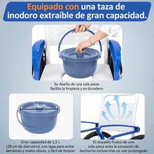 Silla De Ruedas 4 En 1 Para Multifuncional Con Freno De Mano - Azul - Ver 9
