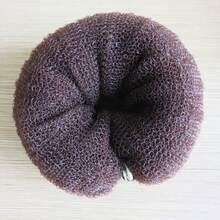 Mesh Bun Maker, DIY Donut Hair Scrunchie Shaping Sponge, Lightweight Foam Hair Styling Accessory, European And American Fashion Bun Hair Accessory, Hair Bun Holder With Snap Button, Hair Ornament - Multicolor - View 13