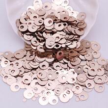 400 buah payet plastik bulat lepas 20g 10mm, dengan lubang 1mm, payet warna-warni untuk pembuatan perhiasan, scrapbooking DIY, dan kerajinan jahit. - MultiWarna - View 43