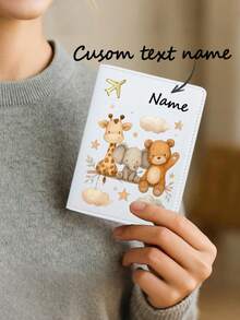 Personalized Passport Cover With Name, Travel Passport Holder Card Wallet, Custom Travel Passport Sleeve, Cute Wildlife Passport Wallet, Vacation - Multicolor - View 8