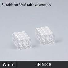 24/12/8/4 Pcs PVC Cable Comb Wire Clamp Organizer Sleeved Cables For 3mm ATX ITX 24/8/6 Pin CPU GPU Modular Power Cable Desktop PC Computer Case Wiring Management Tool - View 13
