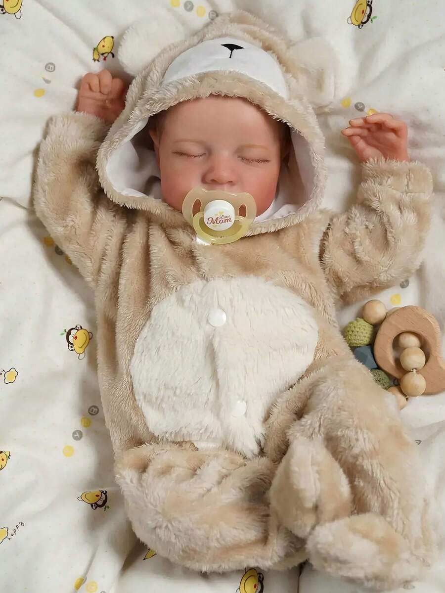 Muñeca realista de 50 cm, recién nacida, de vinilo suave y bonito, con accesorios, ideal para niños mayores de 3 años. - Multicolor - Ver 1