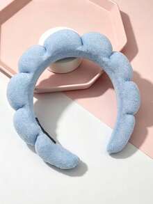 7/5/4/3/2/1pc Girls Sponge SPA Headband Wristband, Makeup Face Washing Supplies, Cloud Hair Accessories Set, With Large Flower Hair Claw Clip, Absorbent Wristband, Hair Accessories Set - Multicolor - View 17