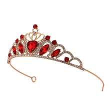 GCGIGUI 1pc Geometric Pattern Party Zinc Alloy Bridal Headpiece Princess Mini Hair Hoop, Wedding Dress Birthday Gift, Year-Round Valentine's Day Accessories,S - Multicolor - View 4
