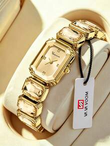 VA VA VOOM Romantic Ladies Rhinestone Watch,Shiny Stainless Steel Strap, Bracelet Style Luxury Women's Watch,Dating&Party Wear,Best Gift For Girlfriends&Mothers - Bracelet Style Watch - View 15