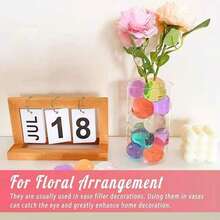 450pcs Giant Water Beads, Extra Large Water Gel Beads, Rainbow Mixed, Absorb Water And Expand, Suitable For Vase Filling, Wedding And Home Decor, Halloween Decoration - Jumbo Water Beads - View 2
