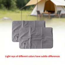 UNIQUEFORYOU 2pcs Inflatable Travel Pillows, Portable Ultra-Light Inflatable Camping Pillows With Neck And Waist Support, Washable Inflatable Pillows, Suitable For Airplane, Car, Office Nap, Hiking, Backpacking, Multi-Functional Travel Pillows. - 2pcs - View 14