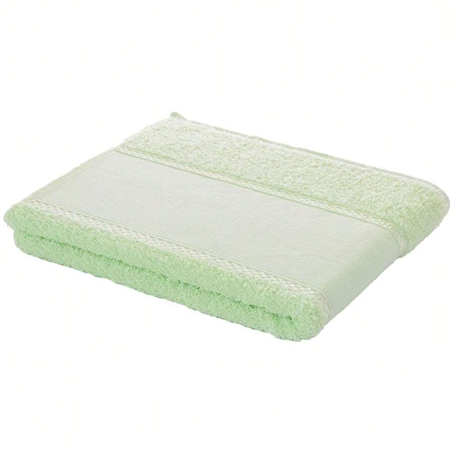 Kit Of 3 Russian Point Embroidery Face Towels 100% Cotton - 淺綠色 - 查看 1