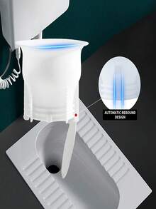 1/2/4pcs Toilet Deodorizer Drain Plug, Prevent Odor And Clogging - White - View 1