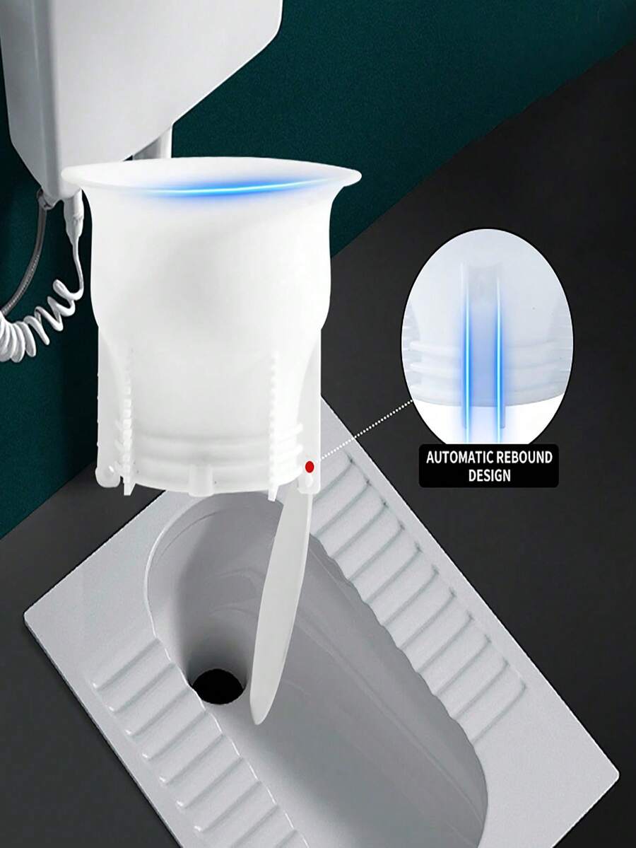 1/2/4pcs Toilet Deodorizer Drain Plug, Prevent Odor And Clogging - White - View 1