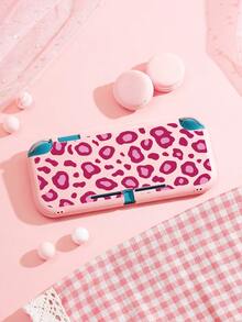 1pc Simple Pink Purple Leopard Print Switch2 (2025)/Switch NS/Switch OLED Compatible Game Console Accessory Set, Game Console Protective Case/Controller Shell/Storage Bag, TPU Soft Shell, Beautiful & Practical, Portable Stand, Portable Travel, Anti-Drop Anti-Scratch, Anti-Fouling, Fashionable Romantic Gift - Multicolor - View 14