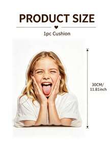 1pc DIY Customized Personalized Photo Pillow Cushion Sofa Throw Pillow Bedroom Home Decor Holiday Couple Parent-Child Pet Memorial Father's Day Mother's Day Halloween Valentine's Day Thanksgiving Easter April Fools' Day Unique Fun Kids Toy Gift - Custom Portrait - View 12