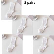1/3/5/6/8/10/20 Pairs Women's Solid Color Ruffle Edge Minimalist Fashion Versatile Comfortable Soft Socks, Suitable For Daily Wear, With Ruffle Edge, Suitable For Spring, Autumn, Winter, Beautiful Charming Cute, Suitable As Gifts For Students And Friends - Multicolor - View 15