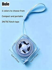Soft Tape Measure Of 2 Meters/6 Feet Portable Measuring Tape With Retractable Locking Mechanism And Clear Centimeter/Inch Markings - Sewing Home Use Waist Chest Height Measurements Travel Essentials Tools Back To School Supplies Sewing Supplies - A - View 9