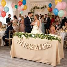 1 Set Of Wedding Pendants For Mr. And Mrs., Mr. And Mrs. Logos, Wooden Letters, And Signatures Of Mr. And Ms. Decorated With Wedding Banners For A Wedding Anniversary Wedding Party - Multiple Styles - View 4