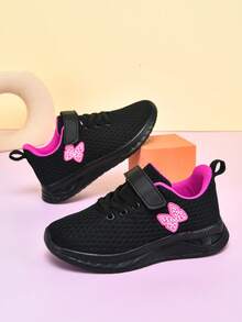 Youth Breathable Sports Shoes, Lightweight And Breathable One-Pedal Lace-Up Sports Shoes, Low-Top All-Season Running Cushioning Sports Casual Shoes - Black - View 3
