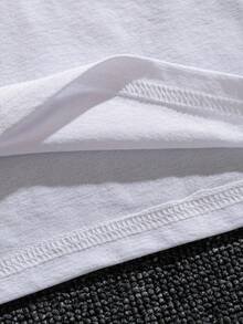 Herren-Schlagerparty-Themen-T-Shirt – Leichtes Freizeit-T-Shirt mit Rundhalsausschnitt Schlager Malle Party(6)-Aufdruck, maschinenwaschbar, geeignet für Strandurlaub, Strandresorts & Freizeitkleidung, ganzjähri - Weiss - Übersicht 3