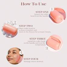 1pc Facial Ice Massage Roller Beauty Tool For Lifting And Skincare - Multicolor - View 3