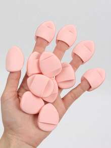 10/50Pcs Finger Cushion Powder Puff,With Air Cushion Powder Puff, Latex-Free Blending Sponge And Makeup Puff - Multicolor - View 3