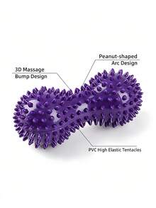 Foot Massage Roller Peanut Double-Ended Massage Ball Muscle Relaxation Ball Relieve Back And Arch Pain Massage Spike Ball For Shoulders Neck And Back For Gym Home And Travel Massage Tool Fitness Equipment Yoga Accessories - Multicolor - View 11