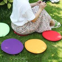 1/3 Pack (Random Color) Portable Seat Cushion, Easy To Clean Round Multi-Color Home Stool Pad, Multi-Color Outdoor Camping Mat, Park And Garden Chair Pad, Multi-Color Indoor/Outdoor Seat Cushion, Reusable - Multicolor - View 2