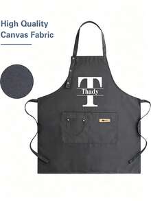 Customizable Name Apron - Durable And Comfortable Unisex Kitchen Workwear, Easy To Care For, Practical Design With Pockets And Adjustable Shoulder Straps, Suitable For Cooking Enthusiasts - Multicolor - View 13