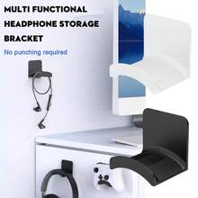 Wall-Mounted Headphone Storage Hook, Easy Installation Without Damaging Walls, Space-Saving Design, Suitable For All Headphones, Durable Adhesive Backing, Mini Fashion Style, Perfect For Gaming And Home Use - View 2