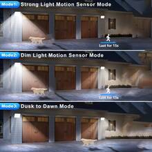 Luz Solar de Inundación LED 202, Luz de Calle Ultra Brillante con Sensor Infrarrojo y Control Remoto, Luz Solar de Jardín y Pared, Iluminación de Atardecer a Amanecer, Foco LED de Adecuado para Jardín, Camino, Patio, Calle y Pared - 1 unidad - Ver 3